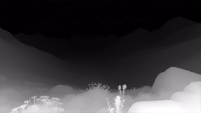Depth Anything V3 Mono Large depth map of Alpine valley
