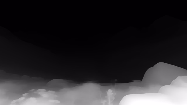 Depth Anything V1 Large depth map of Alpine valley