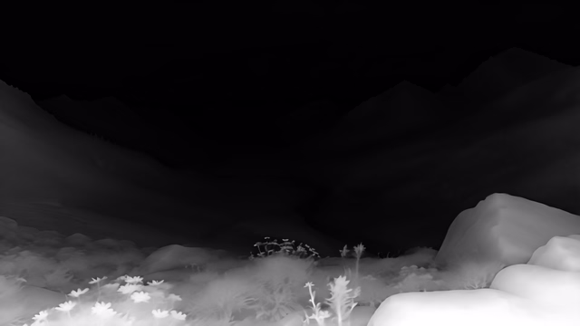 Iris depth map of Alpine valley