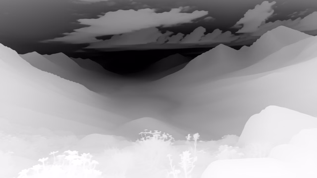 Marigold Depth E2E-FT depth map of Alpine valley