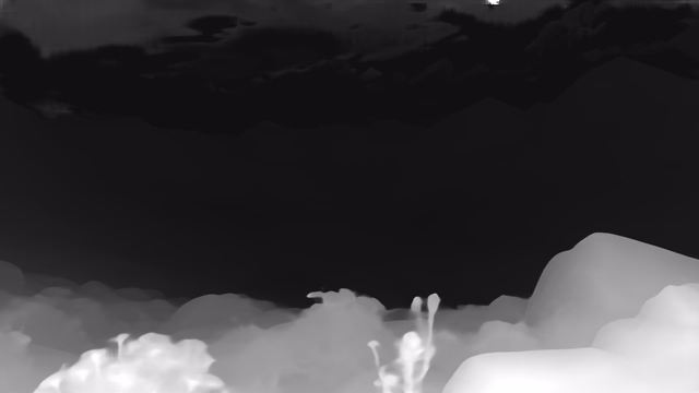 Metric3D v2 ViT-Large depth map of Alpine valley