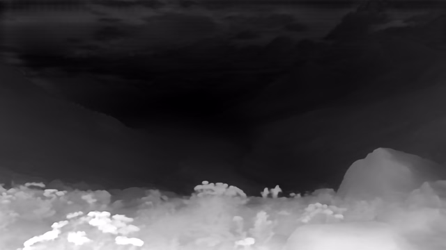ZoeDepth KITTI depth map of Alpine valley