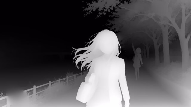 Distill Any Depth Base depth map of Anime, cherry blossoms