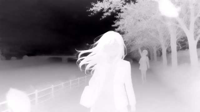 Marigold Depth v1.0 depth map of Anime, cherry blossoms