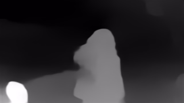 MiDaS v2.1 Small depth map of Anime, cherry blossoms