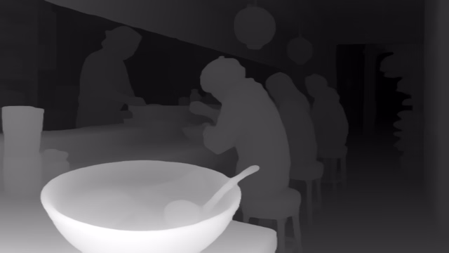 DyFN depth map of Anime, ramen bar