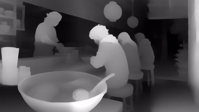 MiDaS 3.1 DPT Swin2-Large 384 depth map of Anime, ramen bar