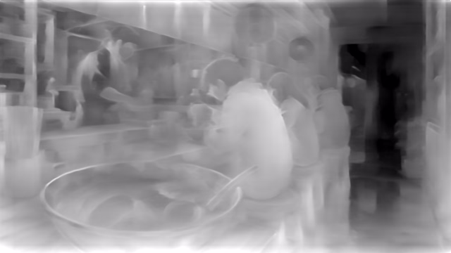 ZoeDepth NYU+KITTI depth map of Anime, ramen bar