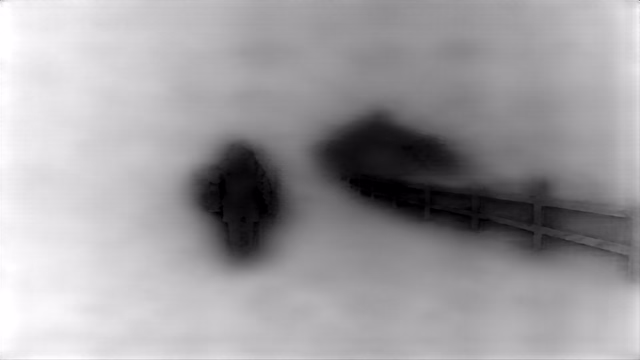 Depth Anything V2 Metric Outdoor Small depth map of Blizzard whiteout