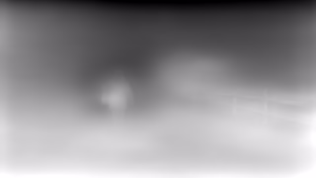 MiDaS 3.1 DPT BEiT-Base 384 depth map of Blizzard whiteout
