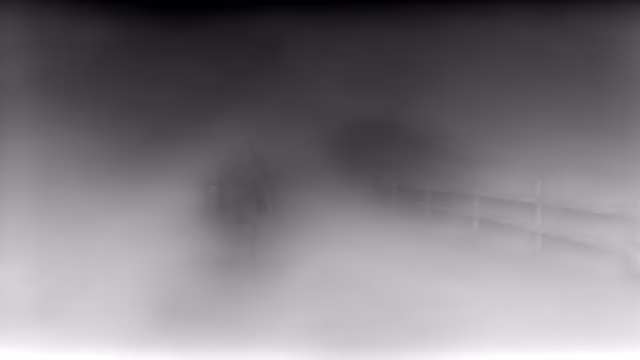 MiDaS 3.1 DPT BEiT-Large 384 depth map of Blizzard whiteout