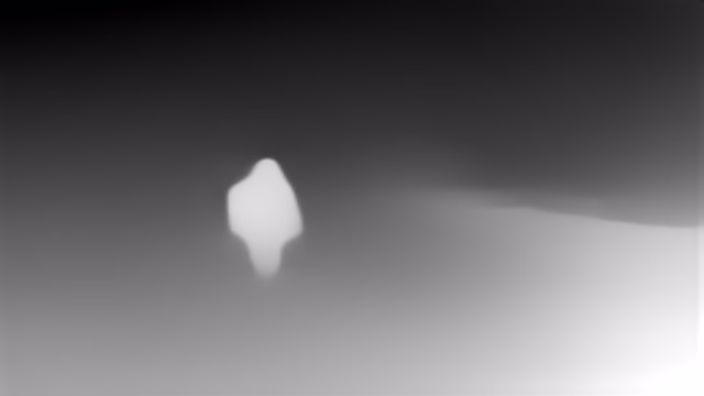 MiDaS v2.1 Small depth map of Blizzard whiteout