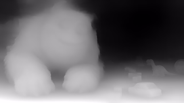 MiDaS 3.1 DPT BEiT-Large 512 depth map of CG animation, bedroom