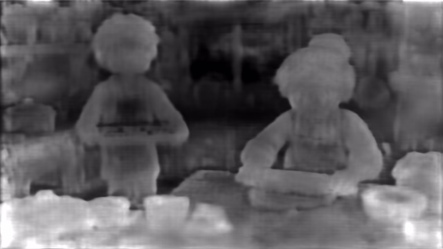 DPT DINOv2-Giant KITTI depth map of Claymation kitchen