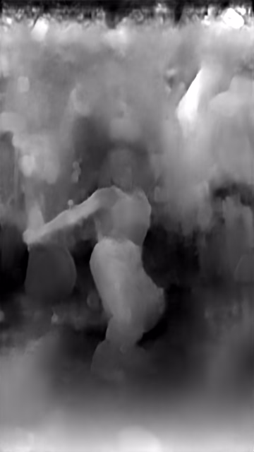 GLPN KITTI depth map of Dancer in confetti