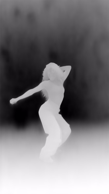 Marigold Depth E2E-FT depth map of Dancer in confetti
