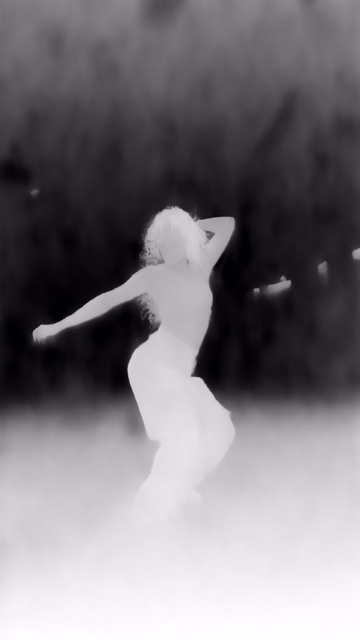 Marigold Depth LCM v1.0 depth map of Dancer in confetti