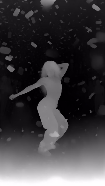 Lotus-D depth map of Dancer in confetti