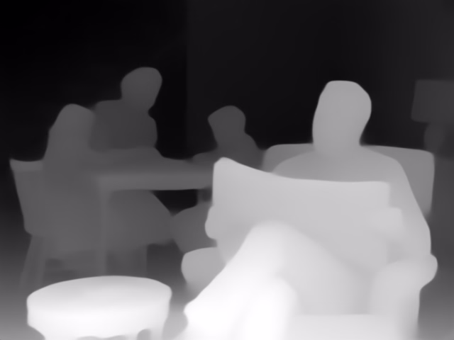 Depth Anything V1 Small depth map of 1950s sitcom