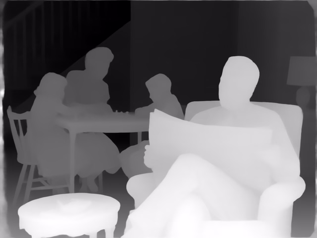 Depth Anything 3 Giant depth map of 1950s sitcom