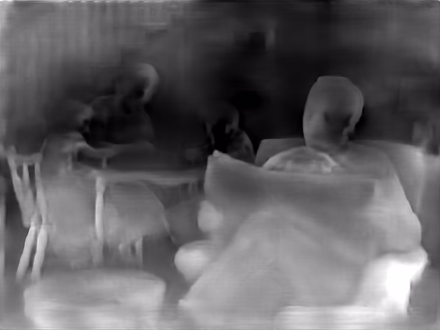 DPT DINOv2-Small KITTI depth map of 1950s sitcom