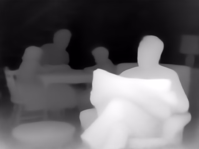 VGGT 1B depth map of 1950s sitcom