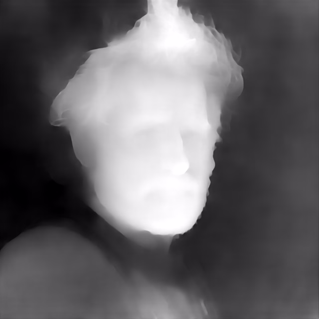Depth Anything 3 Small depth map of Fisherman portrait