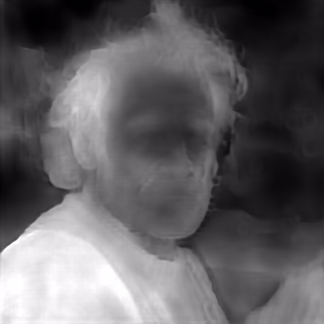 DPT DINOv2-Large NYU depth map of Fisherman portrait