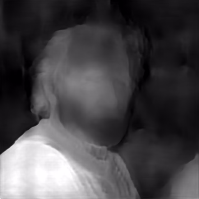 DPT DINOv2-Small NYU depth map of Fisherman portrait