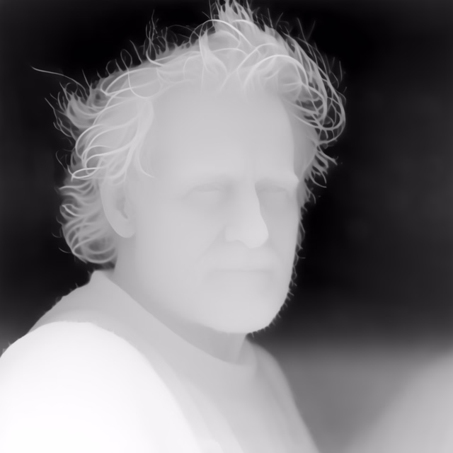 Marigold Depth E2E-FT depth map of Fisherman portrait