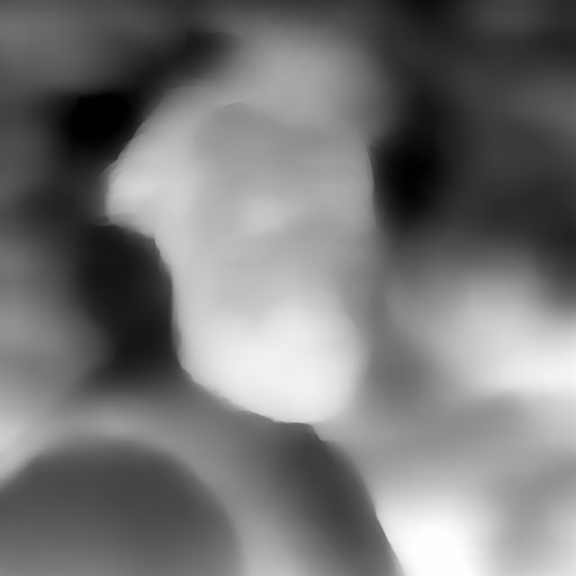 MiDaS 3.1 DPT BEiT-Large 384 depth map of Fisherman portrait