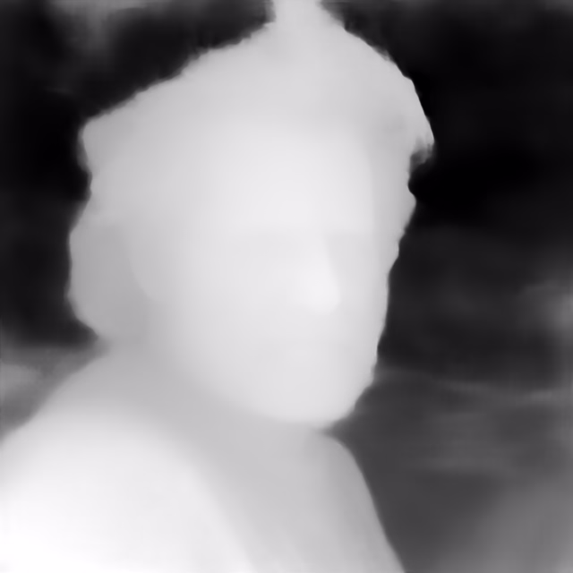 VGGT 1B depth map of Fisherman portrait