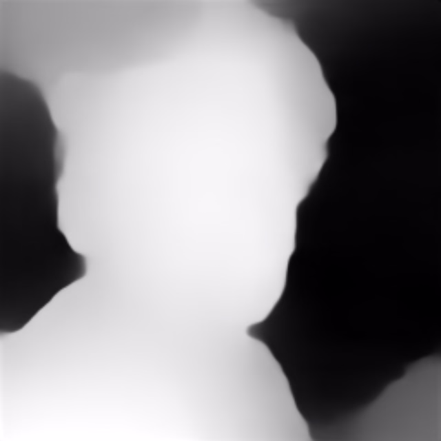 MiDaS v2.1 Small depth map of Fisherman portrait