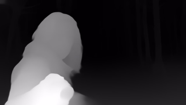 Depth Anything V1 Base depth map of Horror forest
