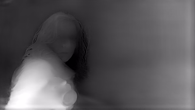 Depth Anything V2 Metric Indoor Base depth map of Horror forest