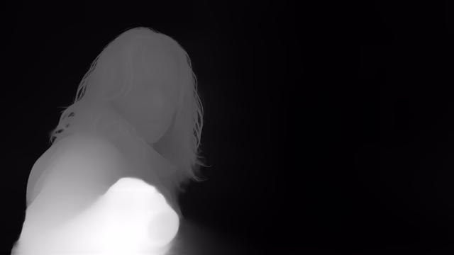 Depth Pro depth map of Horror forest