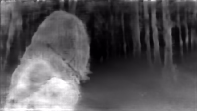 DPT DINOv2-Giant KITTI depth map of Horror forest