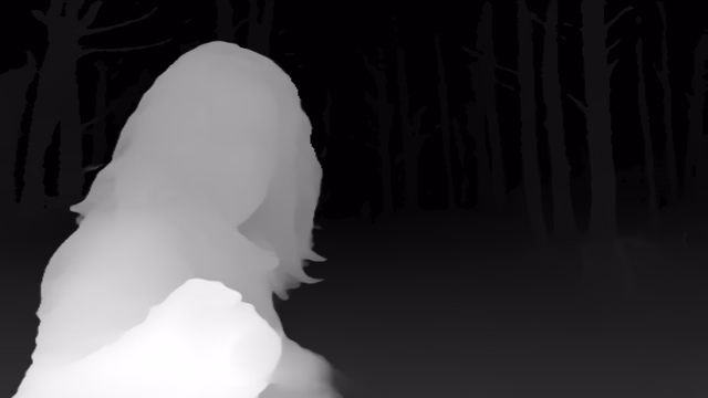 DyFN depth map of Horror forest