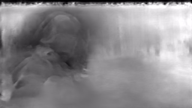 GLPN KITTI depth map of Horror forest