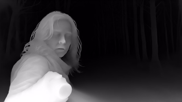 Iris depth map of Horror forest