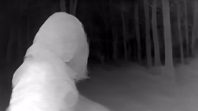 Metric3D v2 ViT-Small depth map of Horror forest