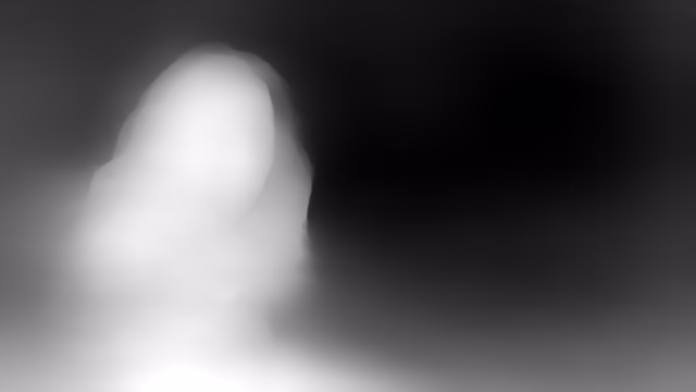 MiDaS 3.1 DPT BEiT-Large 512 depth map of Horror forest