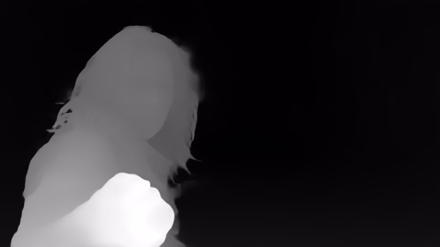 UniDepth v2 ViT-L depth map of Horror forest