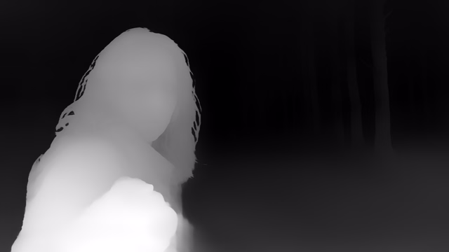 Video Depth Anything Small depth map of Horror forest