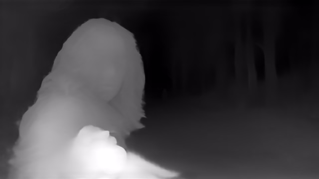 ZoeDepth KITTI depth map of Horror forest