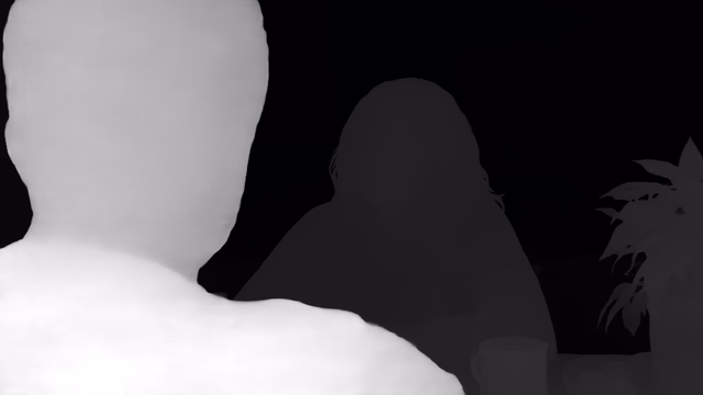 Depth Anything 3 Giant 1.1 depth map of Kitchen dialogue