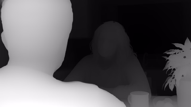 Distill Any Depth Base depth map of Kitchen dialogue