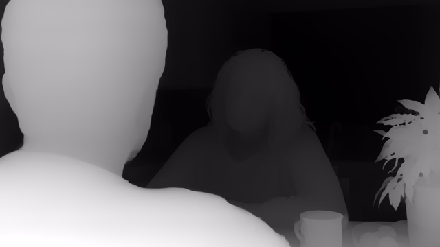 Distill Any Depth Small depth map of Kitchen dialogue