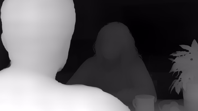 Video Depth Anything Small depth map of Kitchen dialogue