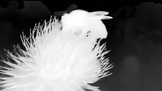 Depth Anything 3 Nested Giant-Large 1.1 depth map of Macro, bee